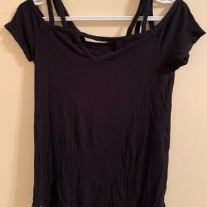 American eagle off the shoulder tee